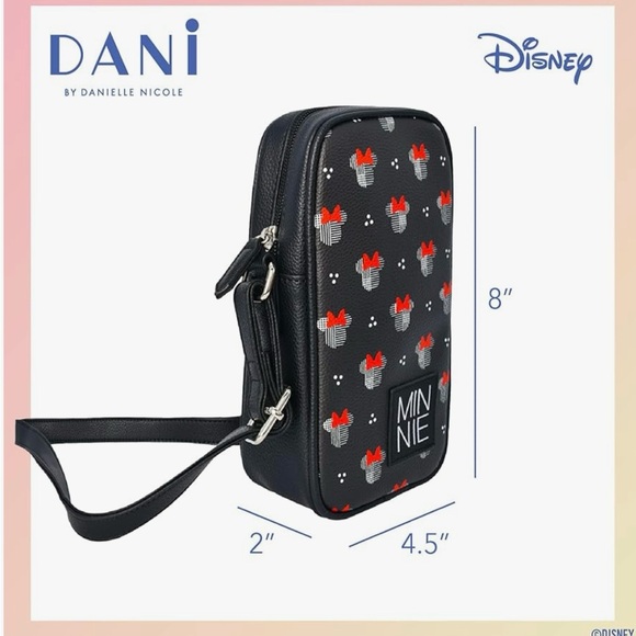 Danielle Nicole Black and Red Minnie Mouse Crossbody - Picture 5 of 5